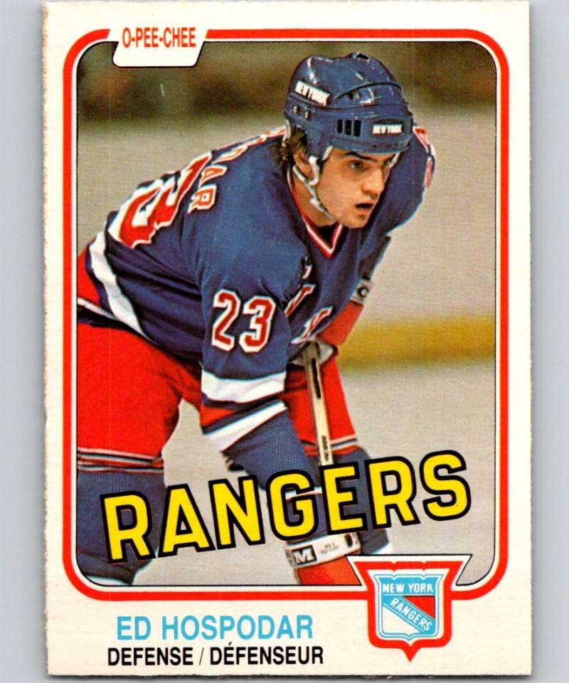 1981-82 O-Pee-Chee #233 Ed Hospodar NY Rangers 6526