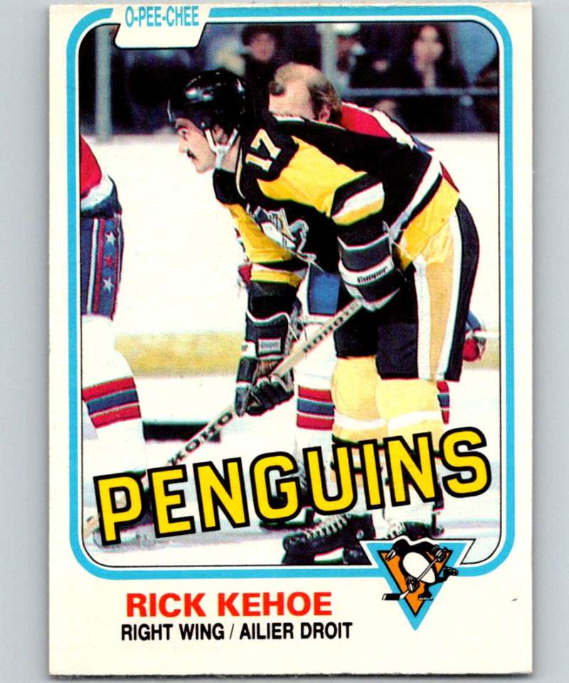 1981-82 O-Pee-Chee #254 Rick Kehoe Penguins 6547