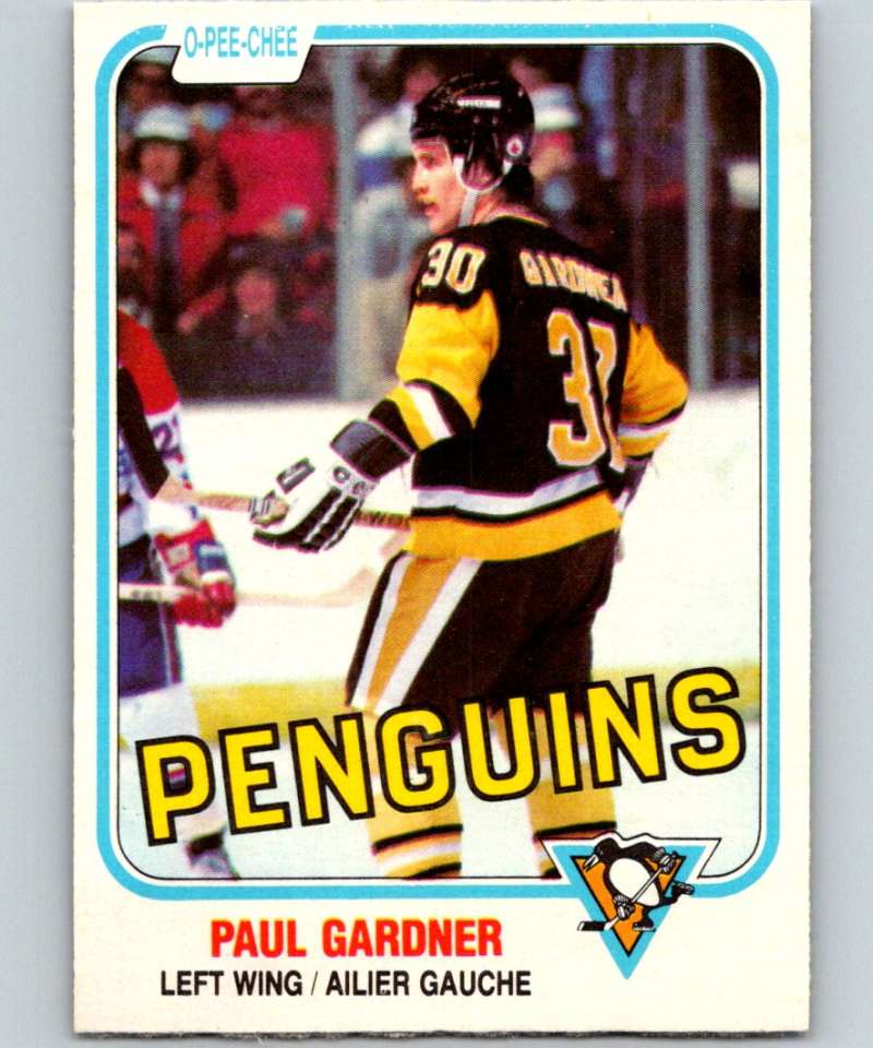 1981-82 O-Pee-Chee #257 Paul Gardner Penguins 6550