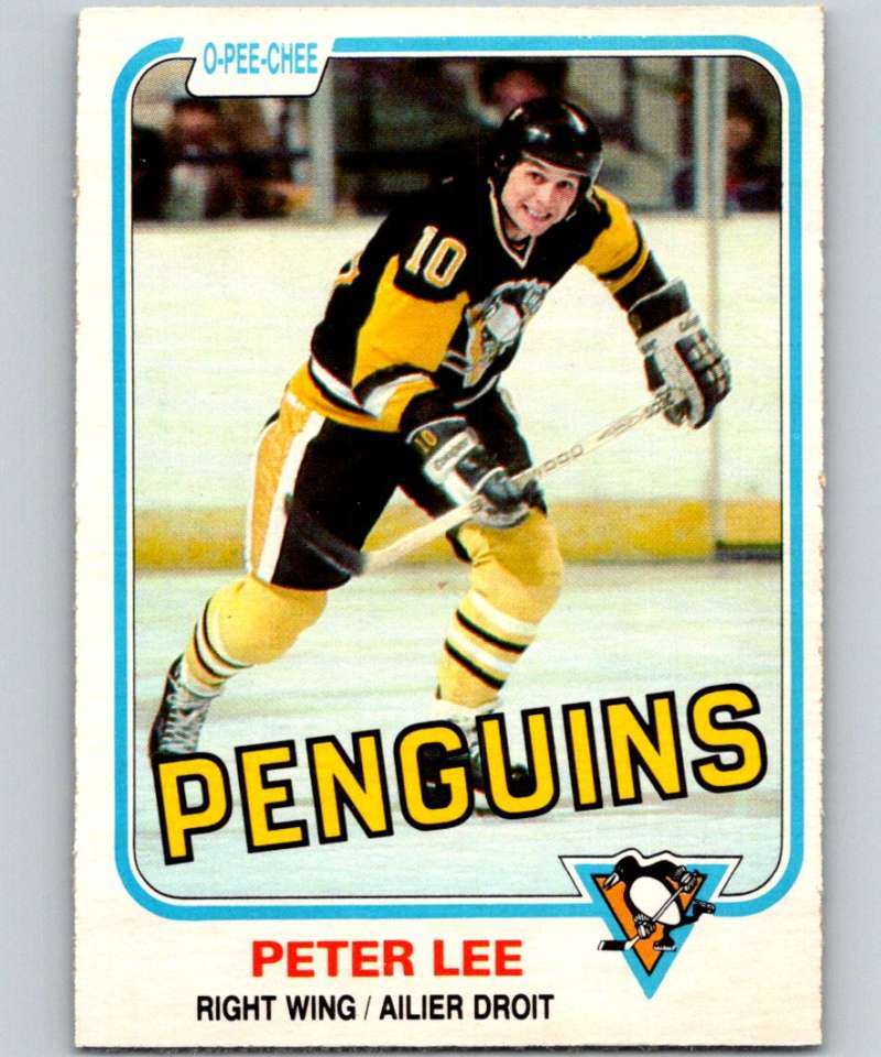 1981-82 O-Pee-Chee #258 Peter Lee Penguins 6551