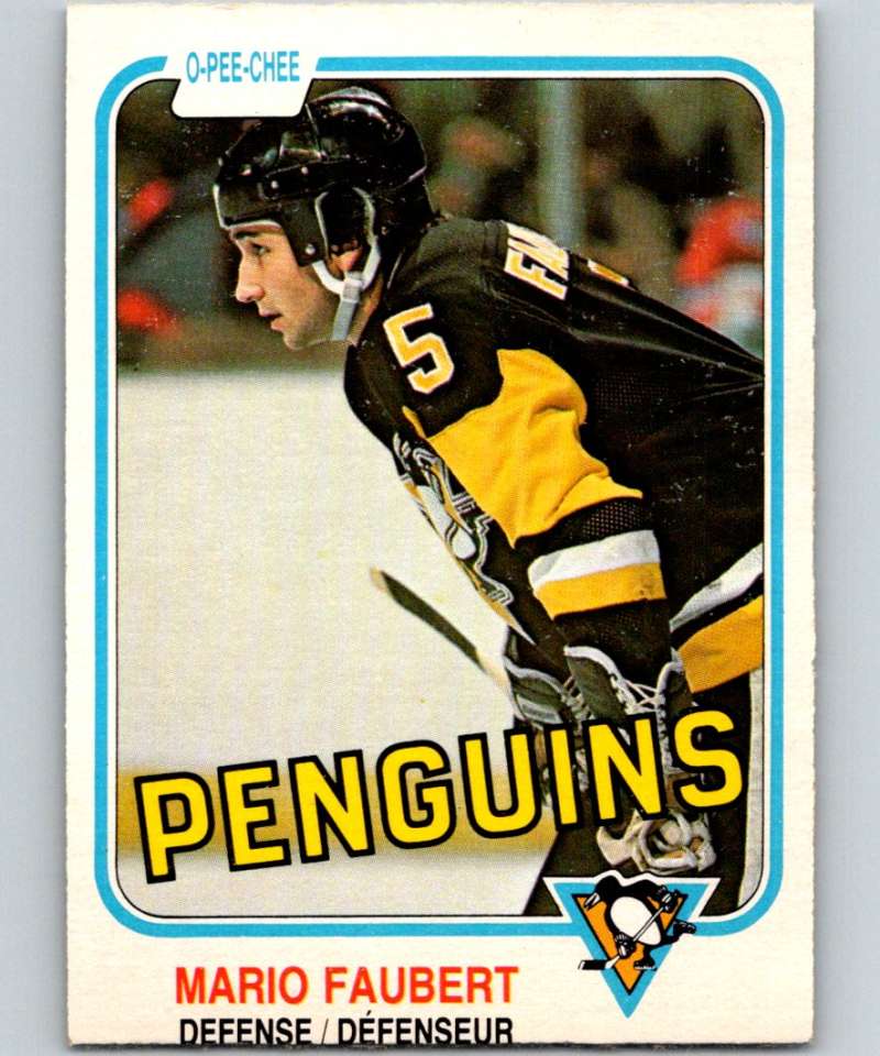 1981-82 O-Pee-Chee #261 Mario Faubert Penguins 6554