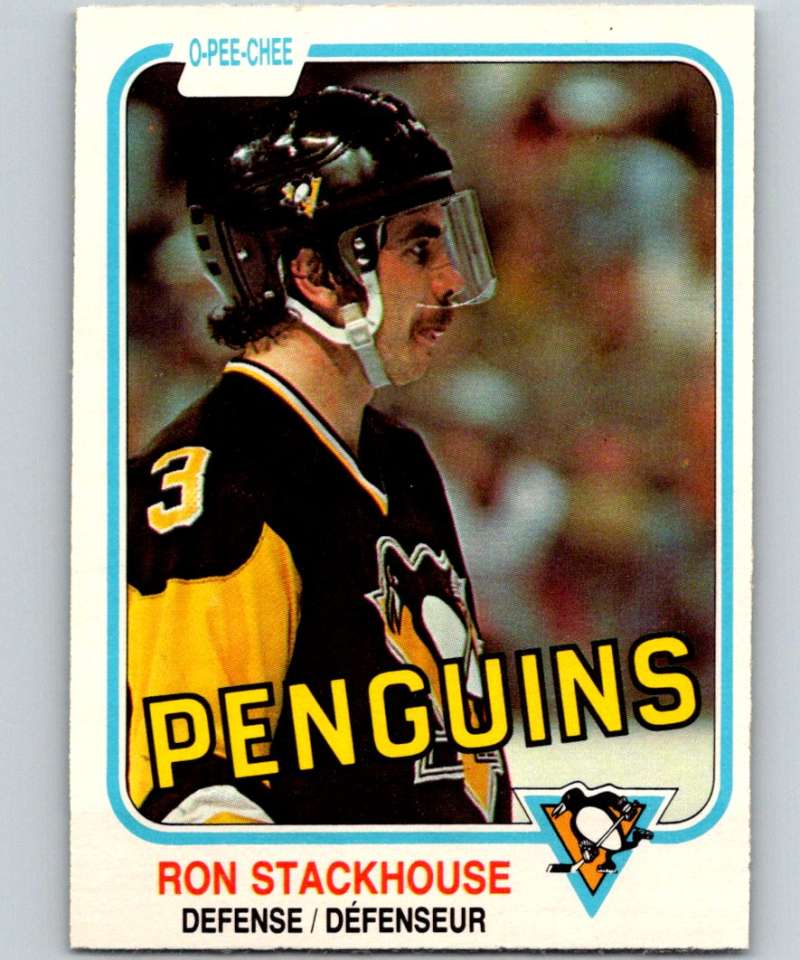 1981-82 O-Pee-Chee #266 Ron Stackhouse Penguins 6559