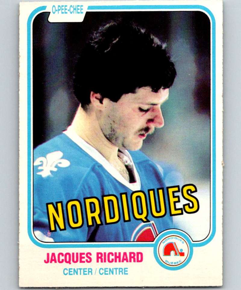 1981-82 O-Pee-Chee #268 Jacques Richard Nordiques 6561