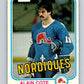 1981-82 O-Pee-Chee #272 Alain Cote Nordiques 6565