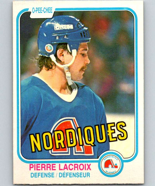 1981-82 O-Pee-Chee #278 Pierre Lacroix RC Rookie Nordiques 6571