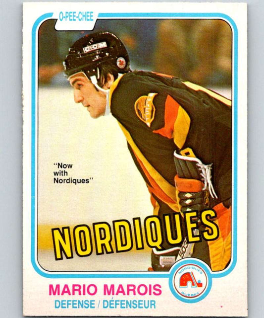 1981-82 O-Pee-Chee #279 Mario Marois RC Rookie Nordiques 6572