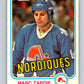 1981-82 O-Pee-Chee #283 Marc Tardif Nordiques 6576