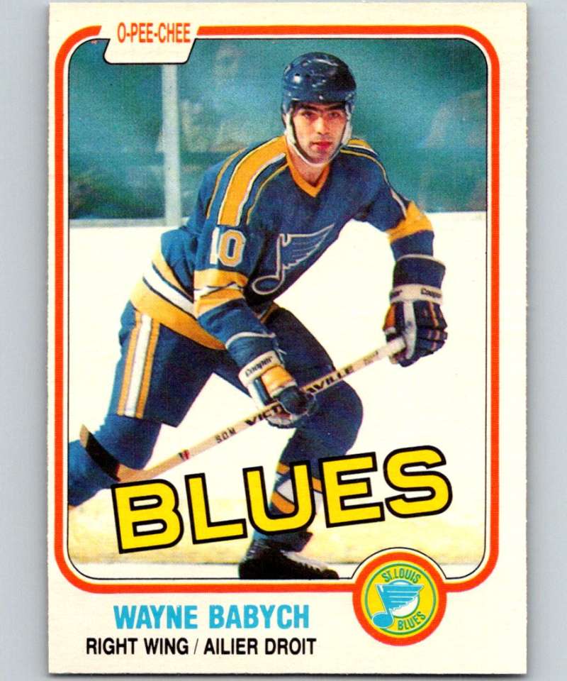 1981-82 O-Pee-Chee #290 Wayne Babych Blues 6583