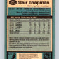 1981-82 O-Pee-Chee #291 Blair Chapman Blues 6584