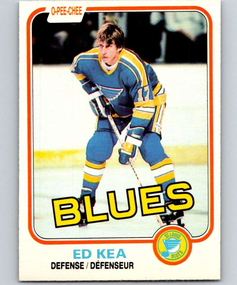 1981-82 O-Pee-Chee #294 Ed Kea Blues 6587