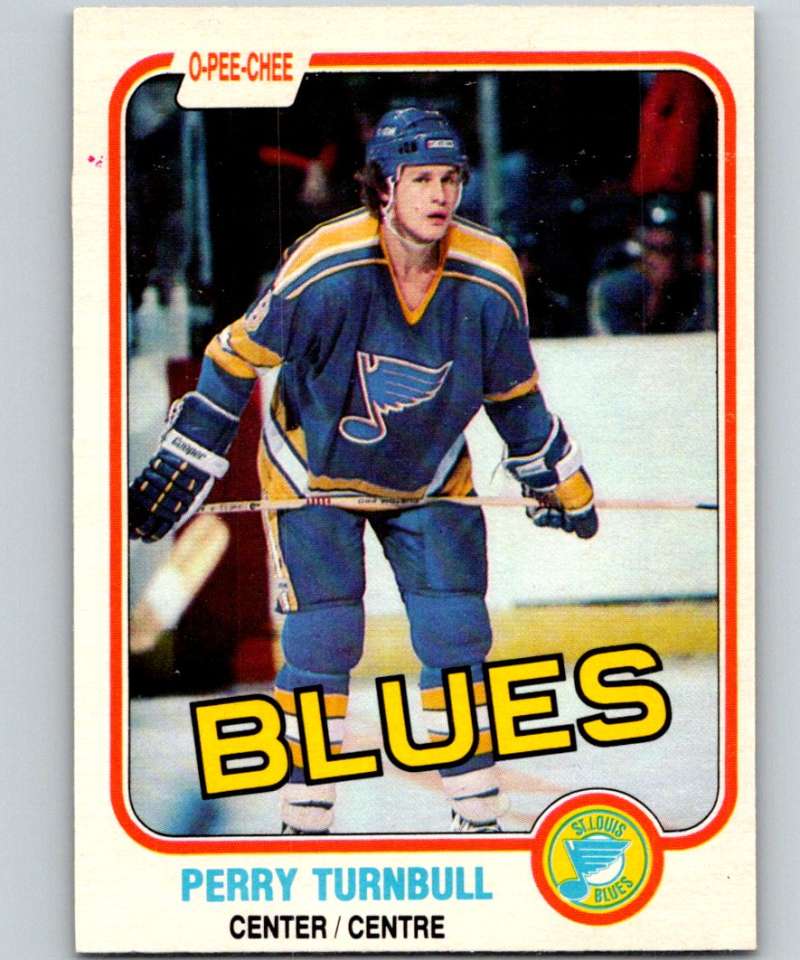 1981-82 O-Pee-Chee #298 Perry Turnbull Blues 6591