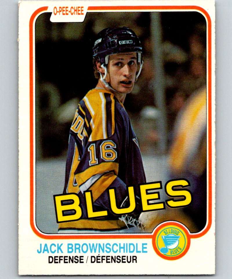 1981-82 O-Pee-Chee #302 Jack Brownschidle Blues 6595