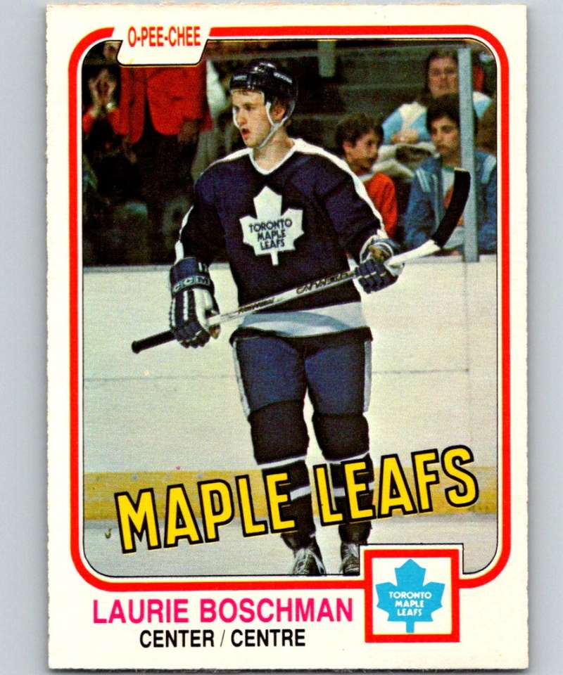 1981-82 O-Pee-Chee #314 Laurie Boschman Maple Leafs 6607
