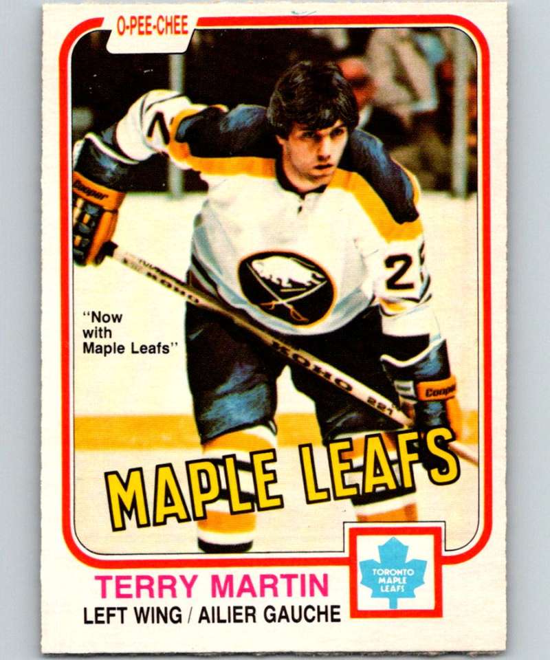 1981-82 O-Pee-Chee #321 Terry Martin Maple Leafs 6614