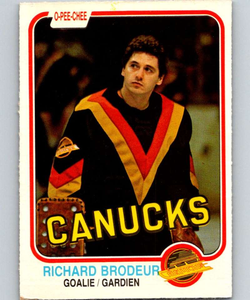 1981-82 O-Pee-Chee #331 Richard Brodeur Canucks 6624