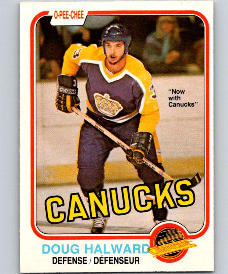 1981-82 O-Pee-Chee #335 Doug Halward Canucks 6628