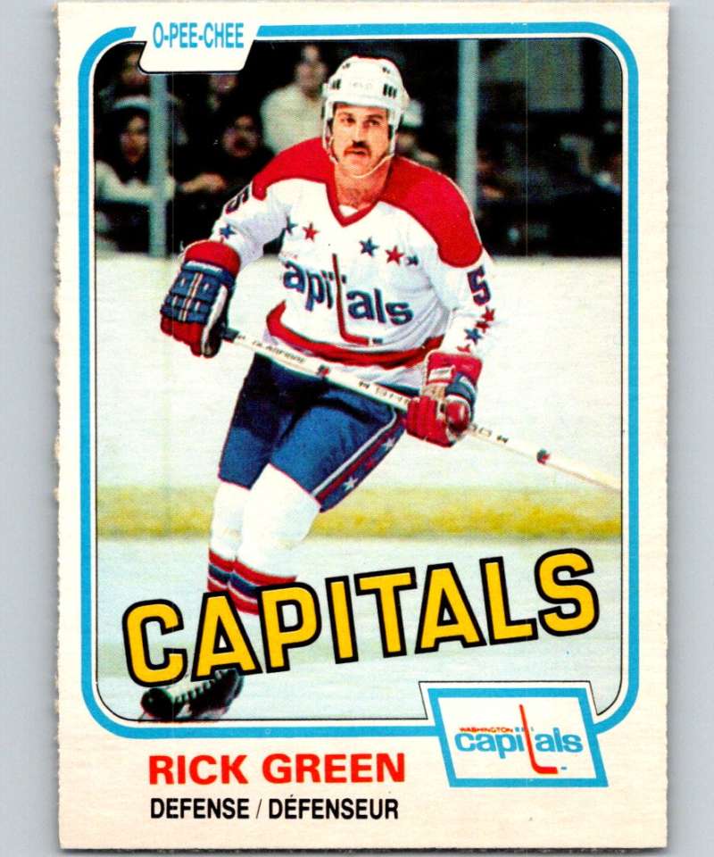 1981-82 O-Pee-Chee #348 Rick Green Capitals 6641