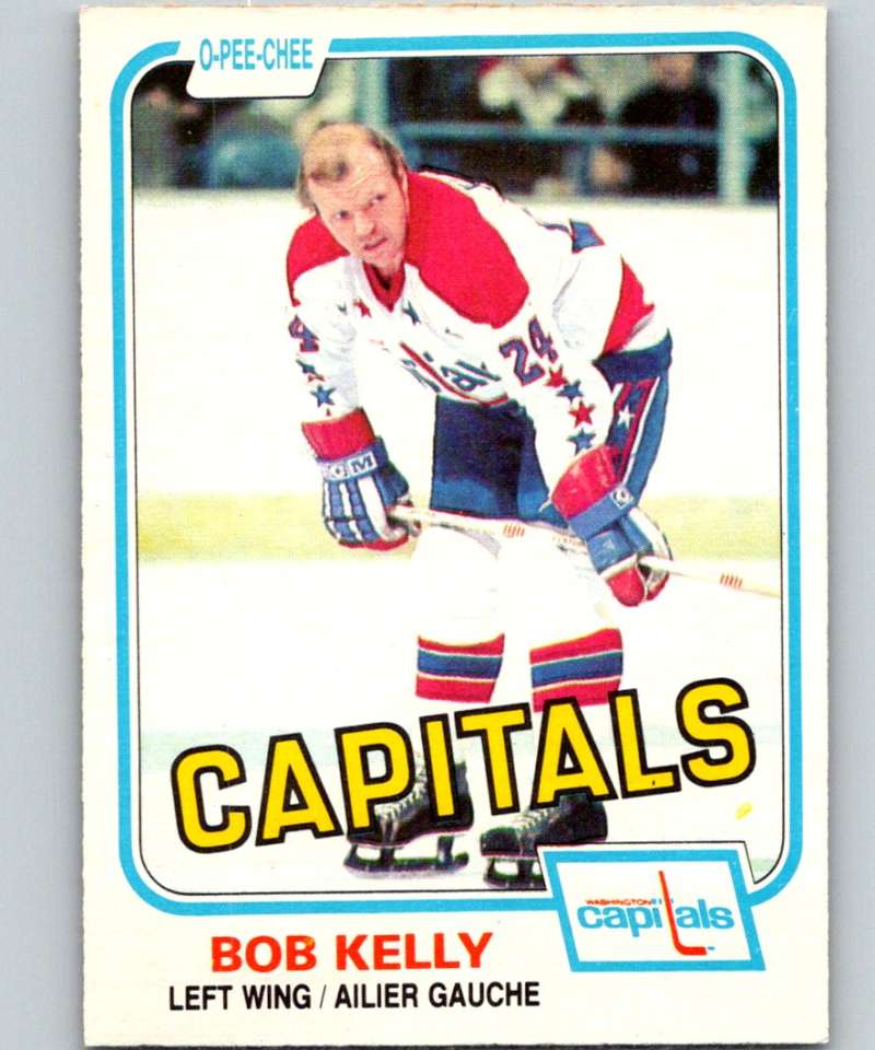 1981-82 O-Pee-Chee #349 Bob Kelly Capitals 6642