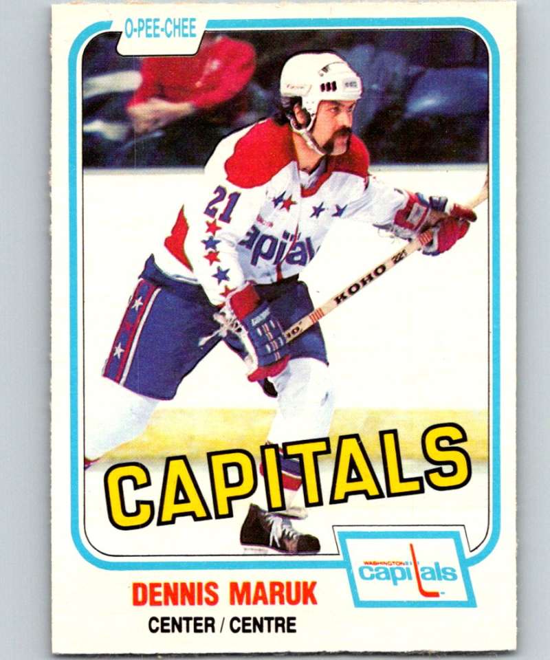 1981-82 O-Pee-Chee #350 Dennis Maruk Capitals 6643