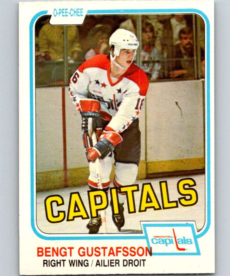 1981-82 O-Pee-Chee #353 Bengt Gustafsson Capitals 6646