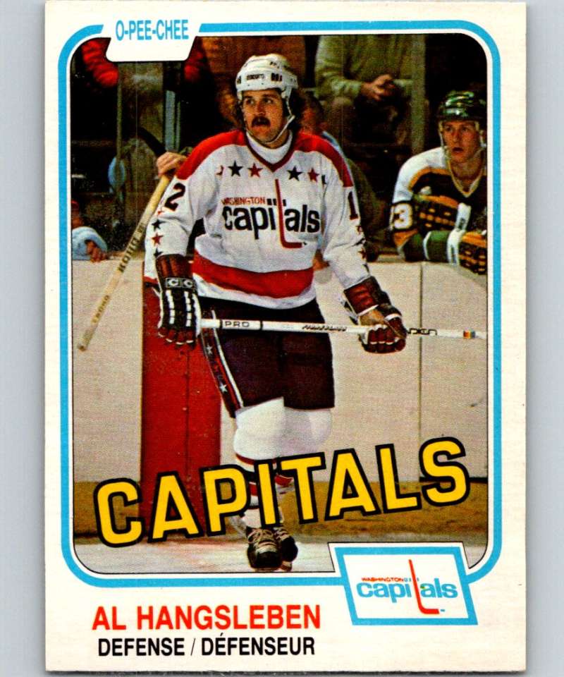 1981-82 O-Pee-Chee #354 Alan Hangsleben Capitals 6647