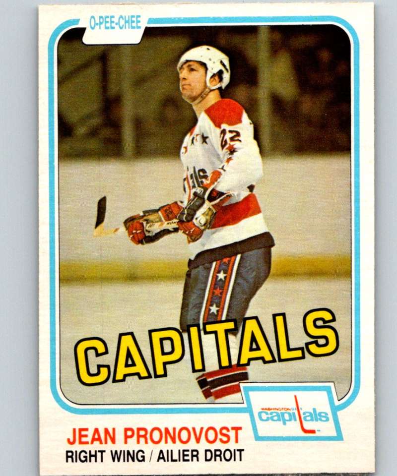 1981-82 O-Pee-Chee #355 Jean Pronovost Capitals 6648