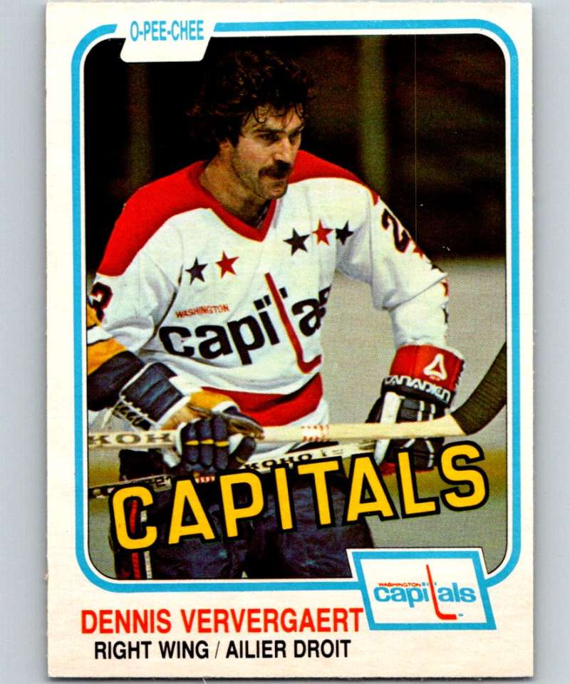 1981-82 O-Pee-Chee #356 Dennis Ververgaert Capitals 6649