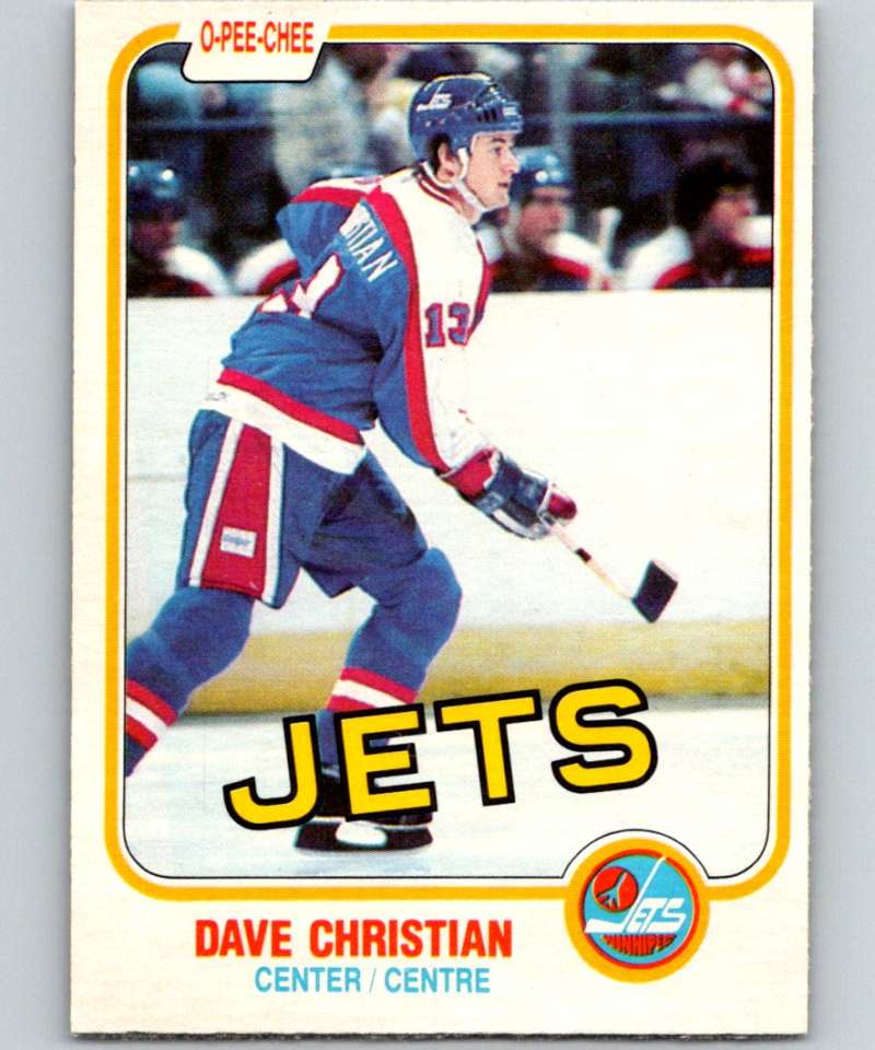 1981-82 O-Pee-Chee #359 Dave Christian Winn Jets 6652