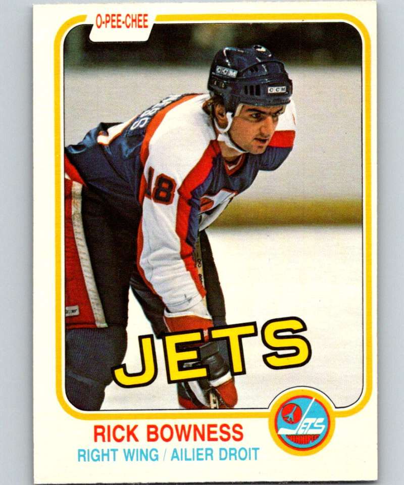 1981-82 O-Pee-Chee #361 Rick Bowness Winn Jets 6654