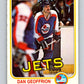 1981-82 O-Pee-Chee #364 Dan Geoffrion RC Rookie Winn Jets 6657