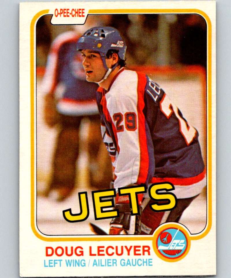 1981-82 O-Pee-Chee #367 Doug Lecuyer RC Rookie Winn Jets 6660