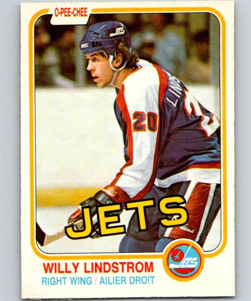 1981-82 O-Pee-Chee #368 Willy Lindstrom Winn Jets 6661