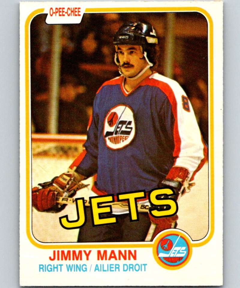 1981-82 O-Pee-Chee #372 Jimmy Mann Winn Jets 6665