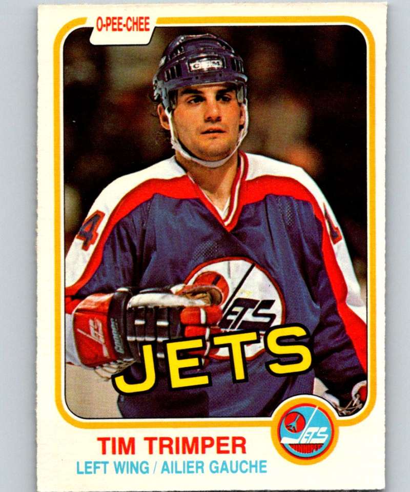 1981-82 O-Pee-Chee #376 Tim Trimper Winn Jets 6669