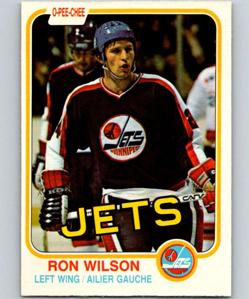 1981-82 O-Pee-Chee #377 Ron Wilson Winn Jets 6670