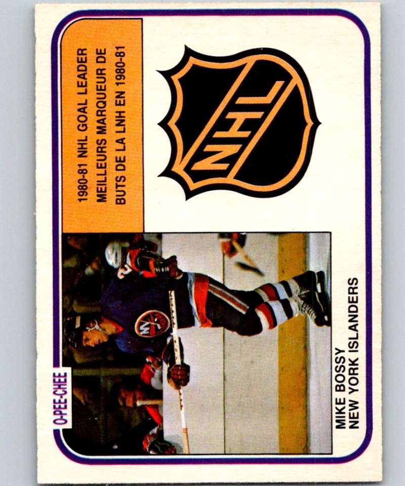 1981-82 O-Pee-Chee #382 Mike Bossy NY Islanders LL 6675