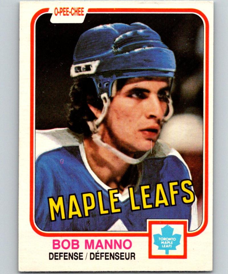 1981-82 O-Pee-Chee #396 Bob Manno Maple Leafs 6688