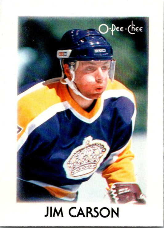 1987-88 O-Pee-Chee Minis #6 Jimmy Carson Kings NHL 05395 Image 1