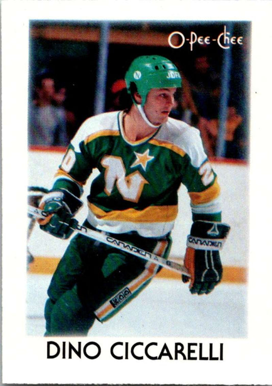 1987-88 O-Pee-Chee Minis #7 Dino Ciccarelli North Stars NHL 05396 Image 1