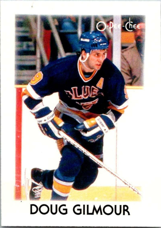 1987-88 O-Pee-Chee Minis #11 Doug Gilmour Blues NHL 05400