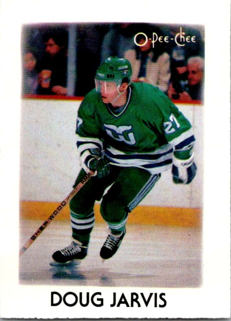1987-88 O-Pee-Chee Minis #19 Doug Jarvis Whalers NHL 05408 Image 1