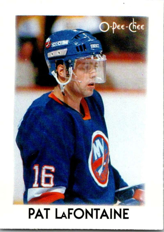 1987-88 O-Pee-Chee Minis #22 Pat LaFontaine NY Islanders NHL 05411