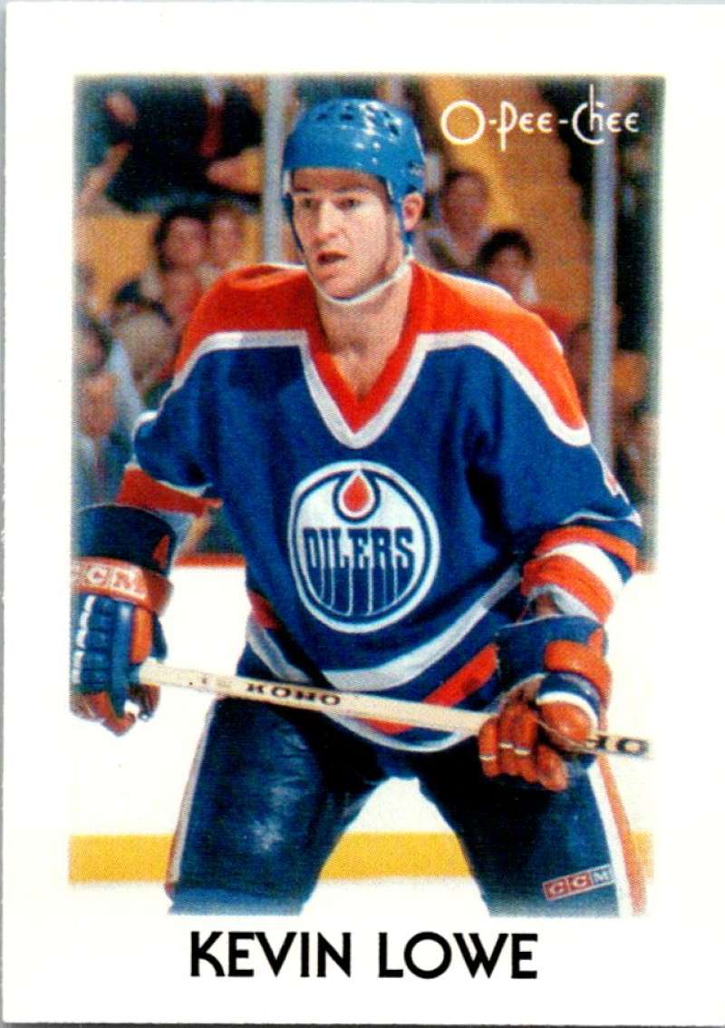 1987-88 O-Pee-Chee Minis #25 Kevin Lowe Oilers NHL 05414 Image 1