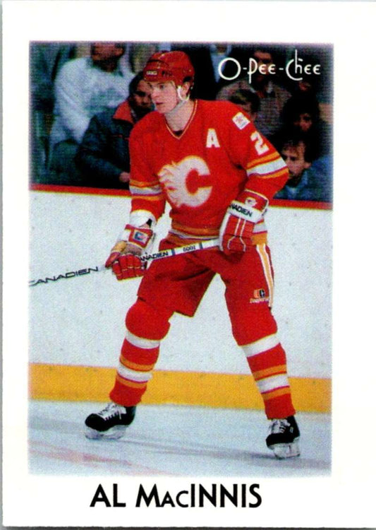 1987-88 O-Pee-Chee Minis #26 Al MacInnis Flames NHL 05415 Image 1