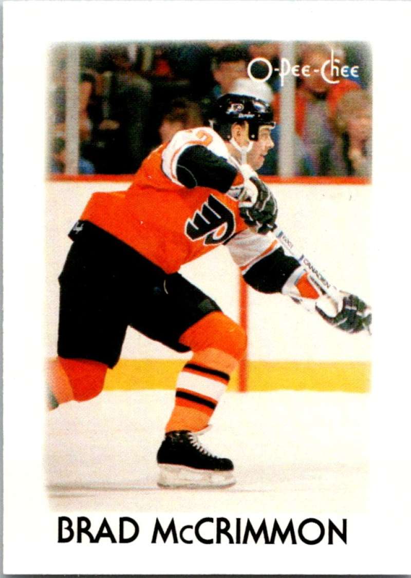 1987-88 O-Pee-Chee Minis #27 Brad McCrimmon Flyers NHL 05416 Image 1