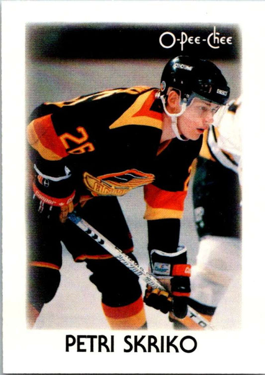 1987-88 O-Pee-Chee Minis #40 Petri Skriko Canucks NHL 05429 Image 1