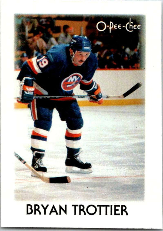 1987-88 O-Pee-Chee Minis #41 Bryan Trottier NY Islanders NHL 05430 Image 1