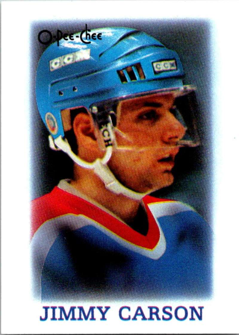1988-89 O-Pee-Chee Minis #5 Jimmy Carson Oilers NHL 04732 Image 1