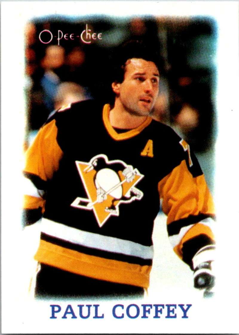 1988-89 O-Pee-Chee Minis #6 Paul Coffey Penguins NHL 04733