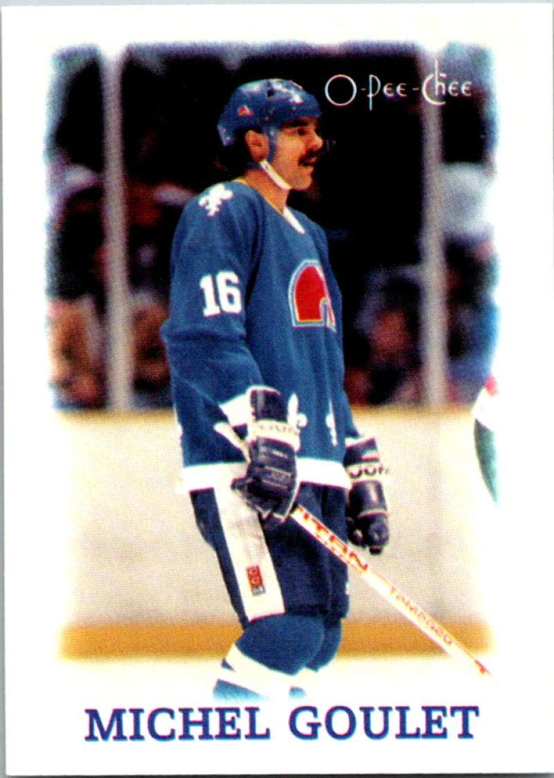1988-89 O-Pee-Chee Minis #10 Michel Goulet Nordiques NHL 04737 Image 1